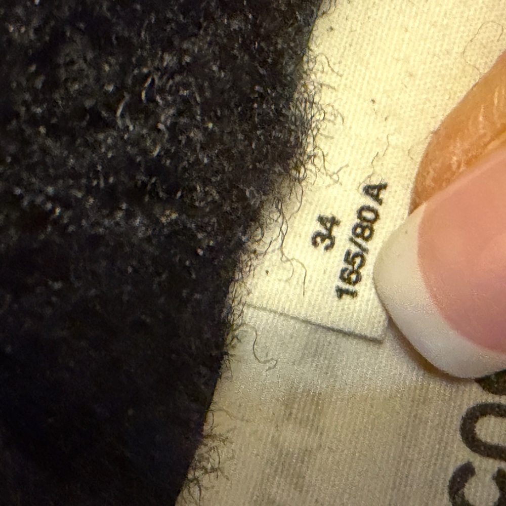 Acne Velocite Black Shearling Jacket Size 34. - Picture 5 of 15